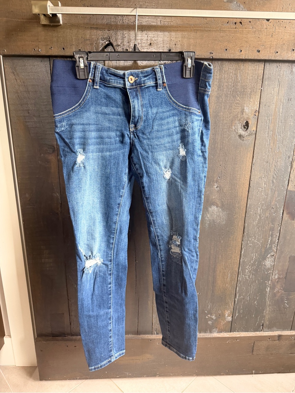 Pinkblush Blue Distressed Skinny Jeans